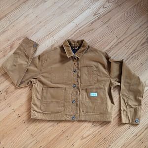 Converse 2-in-1 Brown Utility Chore Jacket w Liner Vest - Women's Small